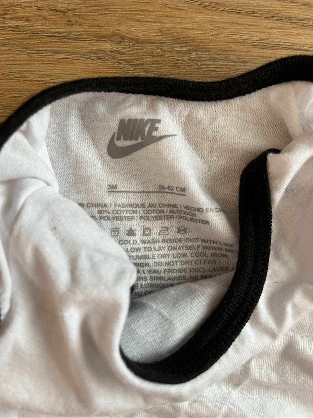 Nike White Long-Sleeve Top & Gray Logo Footie Set - Picture 5 of 8